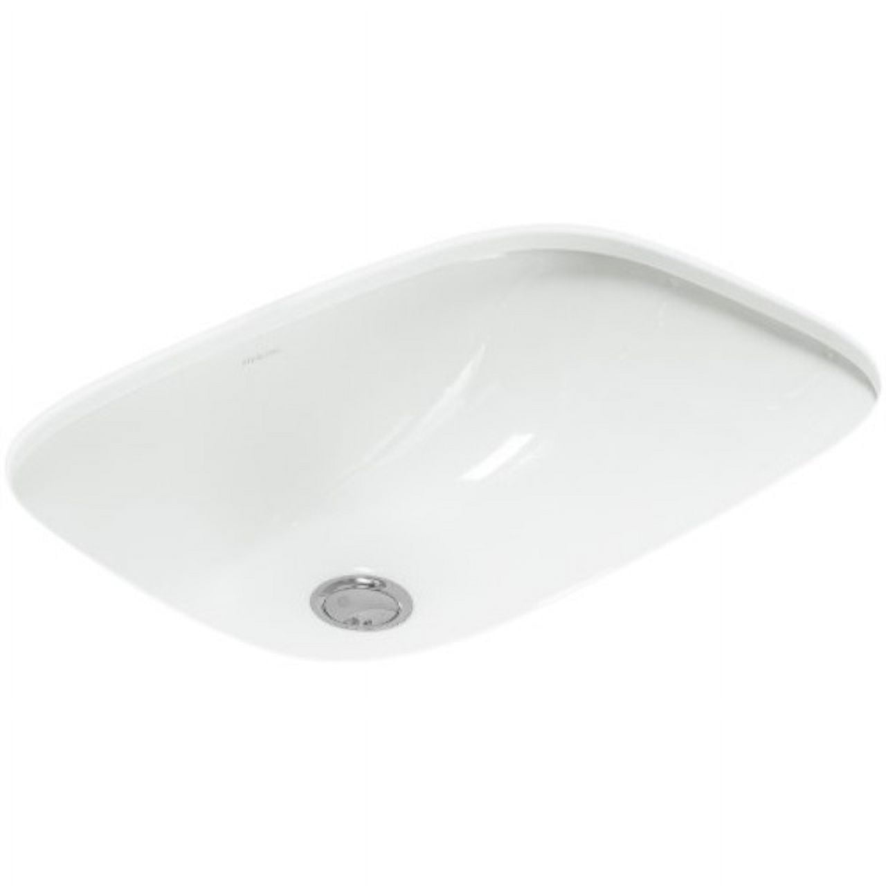 Stinson White Ceramic Rectangular Undermount Bathroom Sink