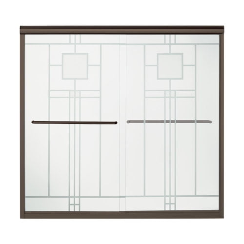 Sterling 5405-59 Finesse 58-1/16" High X 59-5/8" Wide Sliding Frameless Shower Door -