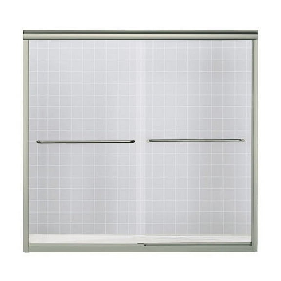 Sterling 5425-59 Finesse 55-1/2" High X 59-5/8" Wide Sliding Frameless Shower Door -
