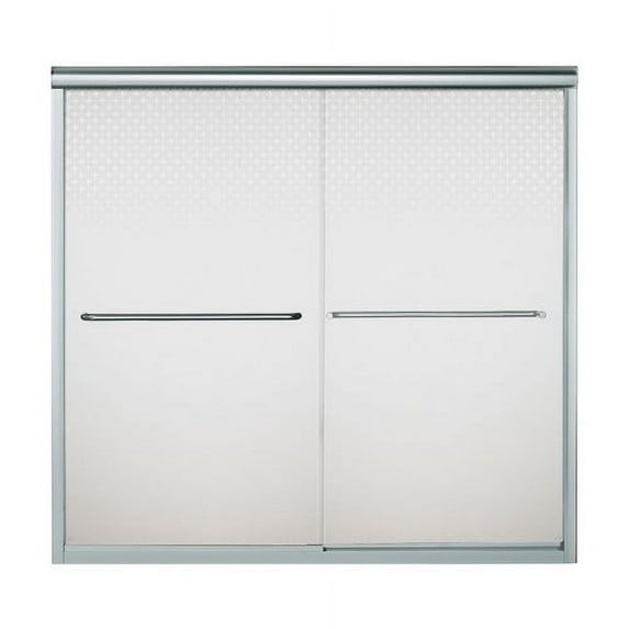 Sterling 5425-59DR-G03 Finesse 54.625"-59.625"W x 55.5"H Frameless Sliding Bathtub Door, Available in Various Colors