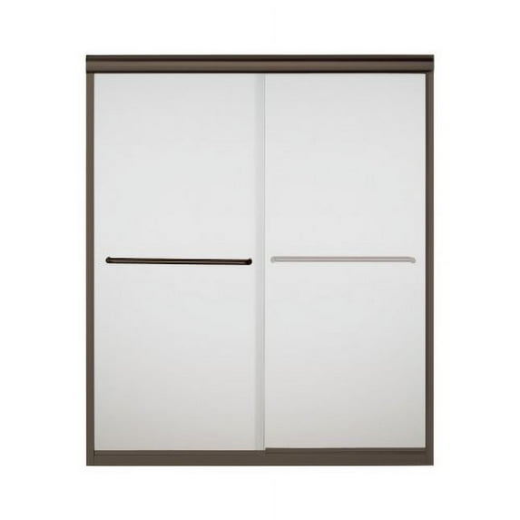 Sterling 5475-59DR-G03 Finesse 54.625"-59.625"W x 70.0625"H Frameless Sliding Shower Door, Available in Various Colors