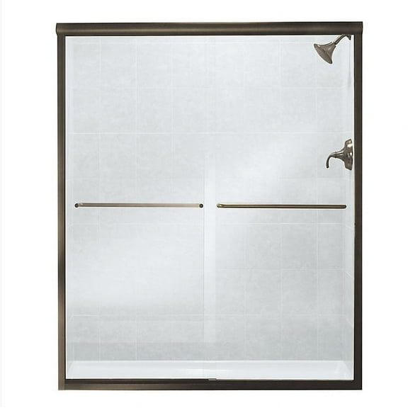 Sterling 5475-59DR-G05 Frameless By-pass Shower Door - Height 70-5/16", Max. Ope