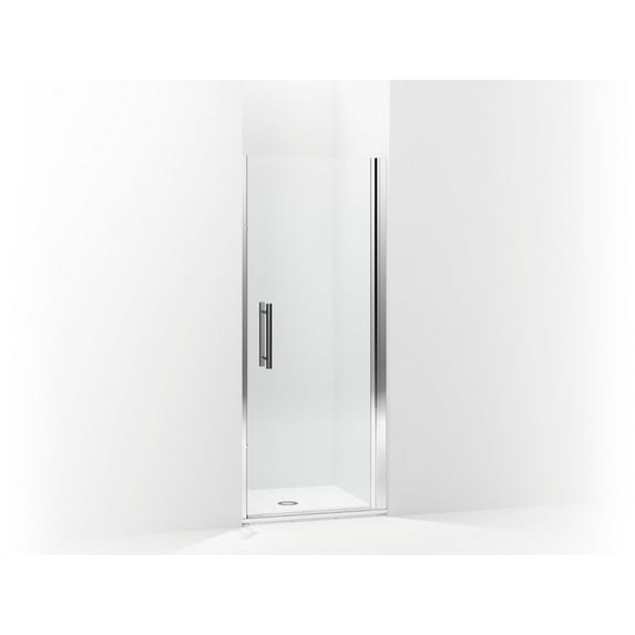 Sterling 5699-31S-G05 Finesse Peak Frameless Pivot Shower Door with Clear Glass, 31.5-in W x 67-in H, Silver
