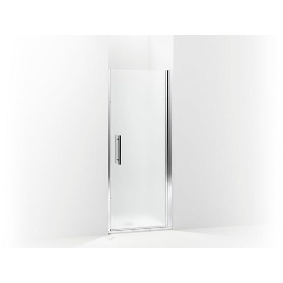 Sterling 5699-33S-G03 Finesse Peak Frameless Pivot Shower Door with Frosted Glass, 33-in W x 67-in H, Silver