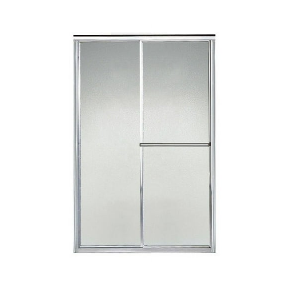 Sterling 5960-46 Deluxe 65-1/2" High X 46" Wide Sliding Framed Shower Door - Silver