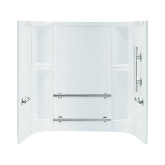 Sterling 71244123-0 Accord Vikrell Bathtub Wall Surround, White