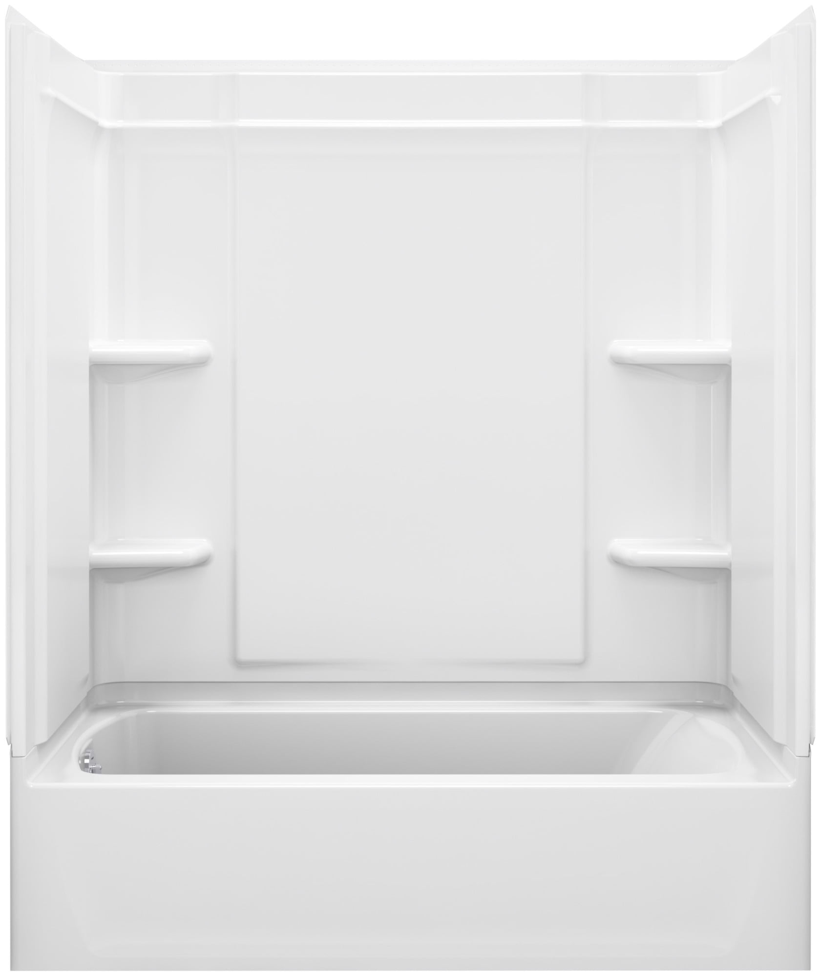 Sterling 71320112 Ensemble 60" Vikrell Alcove Bath/Shower Module - White