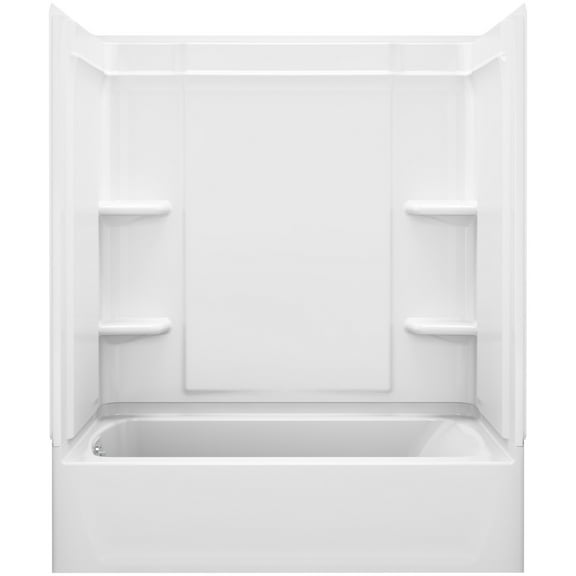 Sterling 71320112 Ensemble 60" Vikrell Alcove Bath/Shower Module - White