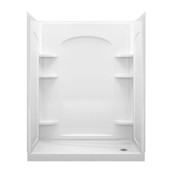 Sterling 72170126 Ensemble 60" L X 30" W Vikrell Shower Enclosure - White