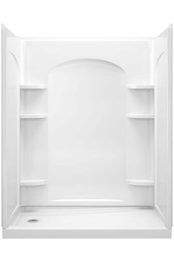 72180110 Ensemble 60" 4 Piece Shower Module - White
