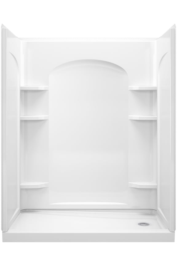 72180126 Ensemble 60" Four Piece Shower Module - White