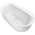 thumbnail image 1 of Sterling 95333 Spectacle 61" Free Standing Acrylic Soaking Tub - White, 1 of 6