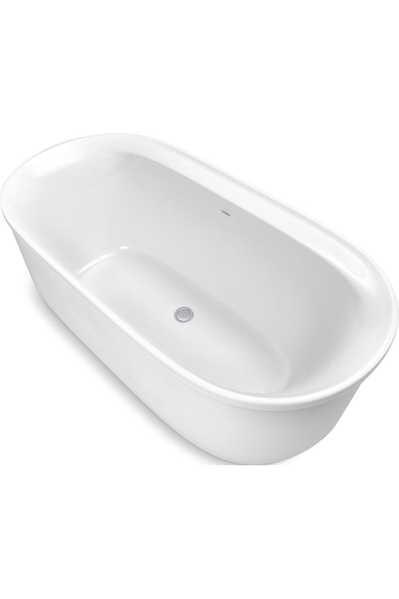 95334 Spectacle 66" Free Standing Acrylic Soaking Tub - White