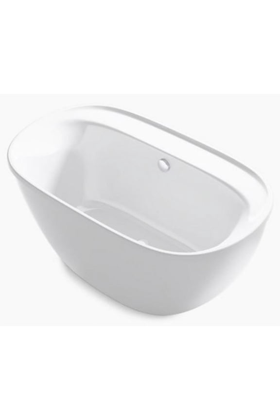 95337 Spectacle 60" X 34" Freestanding Bath - White