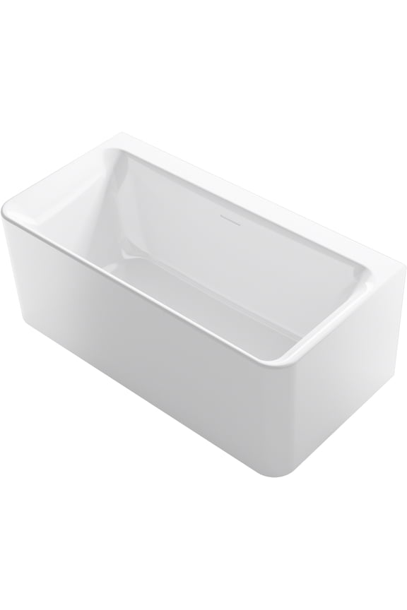 96133 Unwind 60" Free Standing Acrylic Soaking Tub - Non Slip White