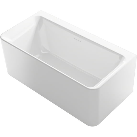 Sterling 96133 Unwind 60" Free Standing Acrylic Soaking Tub - Non Slip White