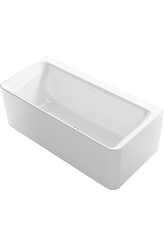 96134 Unwind 67" Free Standing Acrylic Soaking Tub - Non Slip White