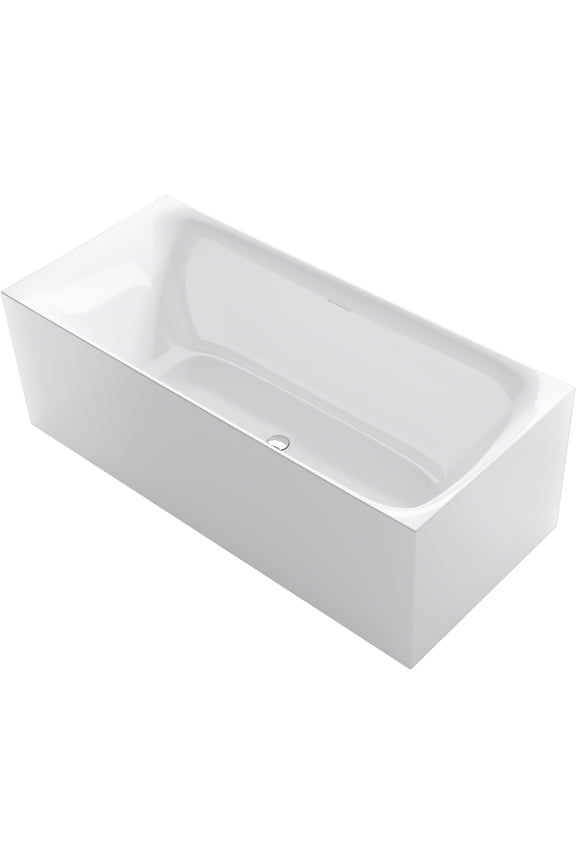 96136 Unwind 67" Free Standing Acrylic Soaking Tub - Non Slip White
