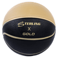 thumbnail image 1 of Sterling Athletics Black/Gold Superior Grip Indoor/Outdoor Basketball (Size 7 Men's 29.5"), 1 of 3