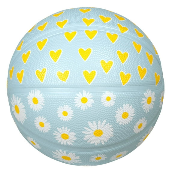 Sterling Athletics Heart & Daisy Superior Grip Indoor/Outdoor Basketball (Size 5 Junior 27.5")