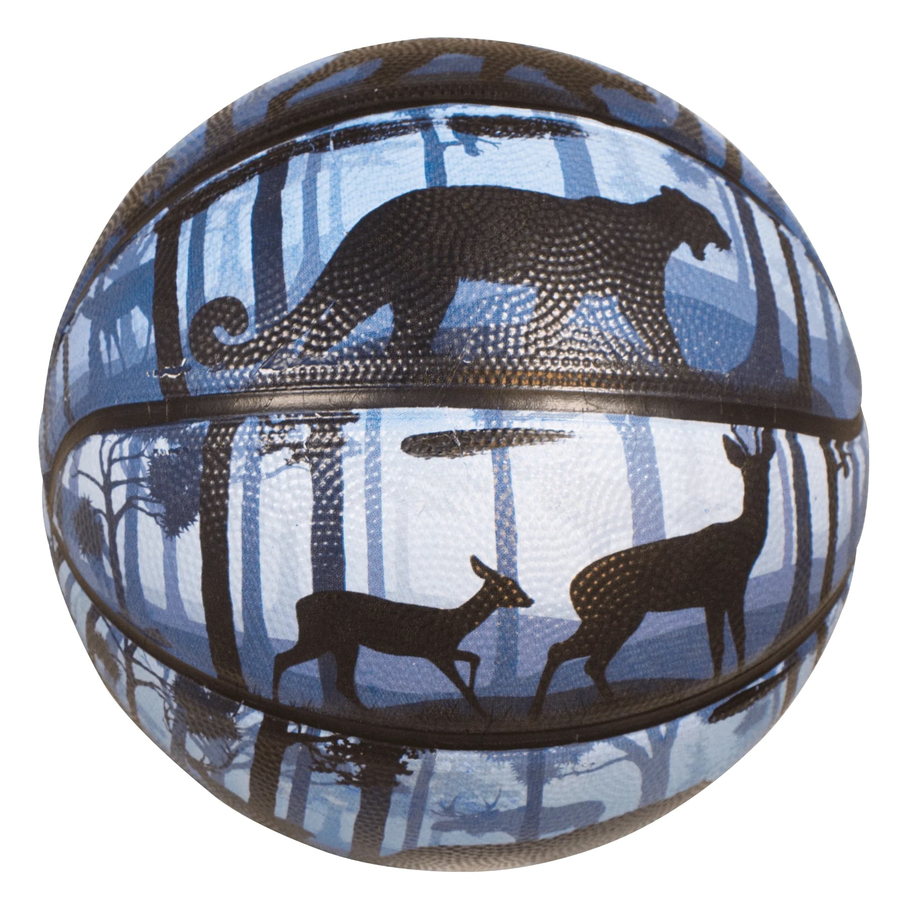 Sterling Athletics Pacific Northwest Wildlife Wolf Bear Cougar Superior Grip Indoor/Outdoor Basketball (Size 7 Men's 29.5")