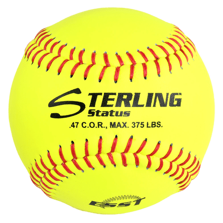 Sterling Athletics ST47375RL Club Fastpitch Game Leather Fast Pitch Softball, 12", 12 Count