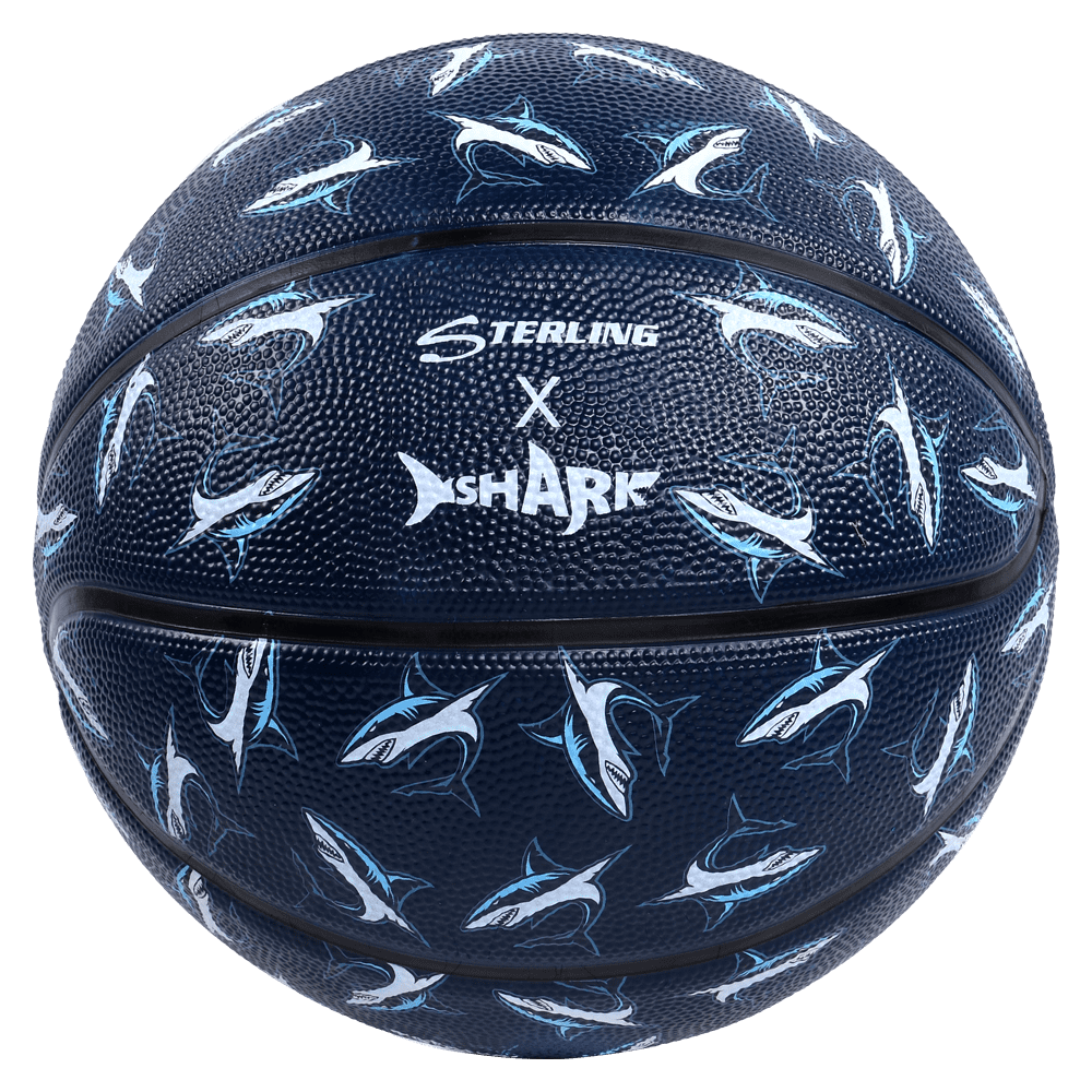 Sterling Athletics Shark Superior Grip Indoor/Outdoor Basketball, Size 5 (27.5")