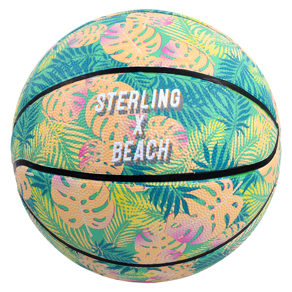 Sterling Athletics Tropical Beach Superior Grip Indoor/Outdoor Basketball (Size 6 Women's & Youth 28.5")