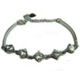 thumbnail image 1 of Sterling Bracelet w/ Round Clear Crystals, 1 of 1