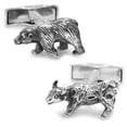 thumbnail image 1 of Sterling Bull and Bear Cufflinks, 1 of 4