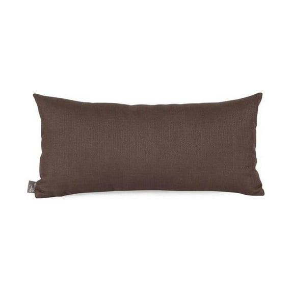 Sterling Chocolate Kidney Pillow with Down Insert