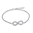 thumbnail image 1 of Sterling Couture b6893 925 Sterling Silver Infinity Bracelet, 1 of 1