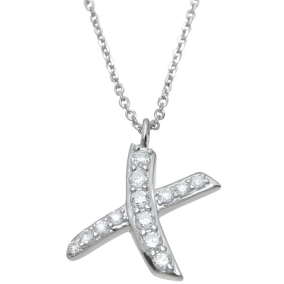 Sterling Couture pc6922 Sterling Silver X Pendant