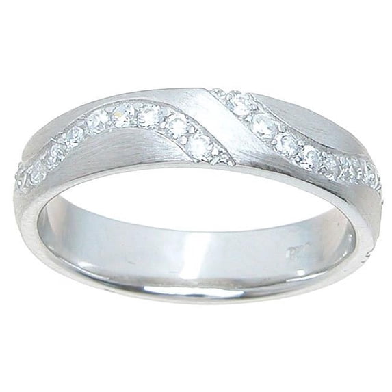 Sterling Couture rb6874 4.5 mm 925 Sterling Silver Wedding Band Ring Venetian Finish - Size 5
