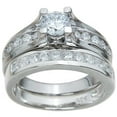 thumbnail image 1 of Sterling Couture rs6890 925 Sterling Silver Brilliant Wedding Ring Set - Size 5, 1 of 1