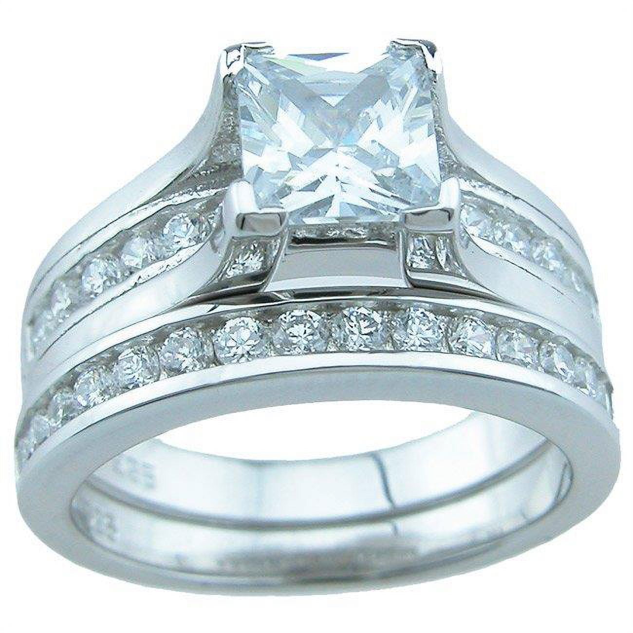 Sterling Couture rs7048 10 & 5 mm 925 Sterling Silver Wedding Ring
