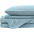 thumbnail image 1 of Sterling Creek 4-Piece 100% Bamboo Viscose Sheet Set California King, Spa Blue - Silky Smooth Buttery Soft Cooling Breathable Bed Sheets, 1 of 5