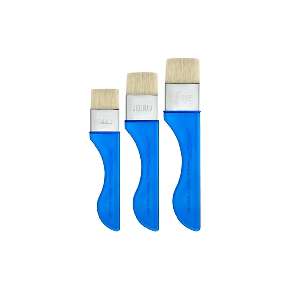 Sterling Edwards Signature Series Watercolor Artist Paint Brush - Blender and Glazing Brush for Watercolor Paint - Set of 3 (1", 1.5", & 2")