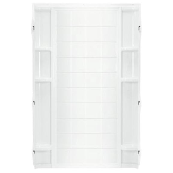Sterling Ensemble 36" x 72.5" Tile Alcove Shower Back Wall, White, Series 7210