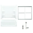 thumbnail image 1 of Sterling Ensemble 60-in x 32-in Bath and Shower Kit, Chrome with Clear Glass, 1 of 2