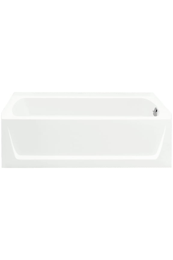 Ensemble 71171120-0 Bathtub, 44 gal Capacity, 60 in L, 30 in W, 18 in H, Alcove Installatio