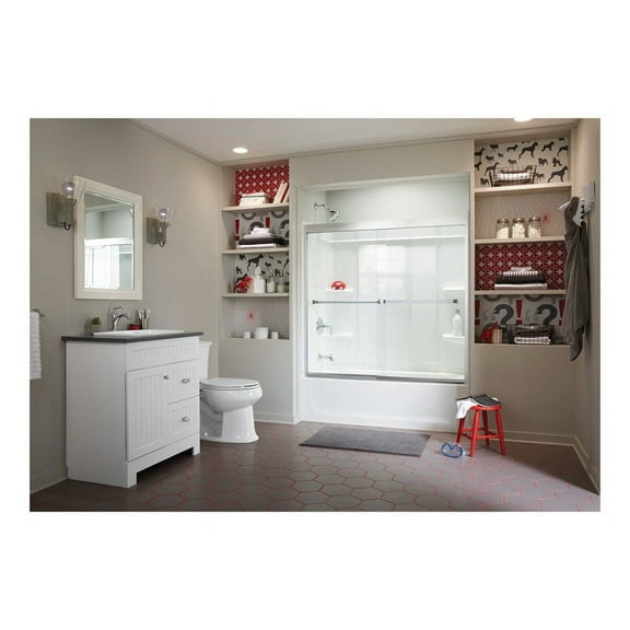 Sterling Ensemble White Bathtub Wall Surround