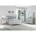 thumbnail image 1 of Sterling Full 6 PC LED Bedroom set made with wood in Silver Color, 1 of 14