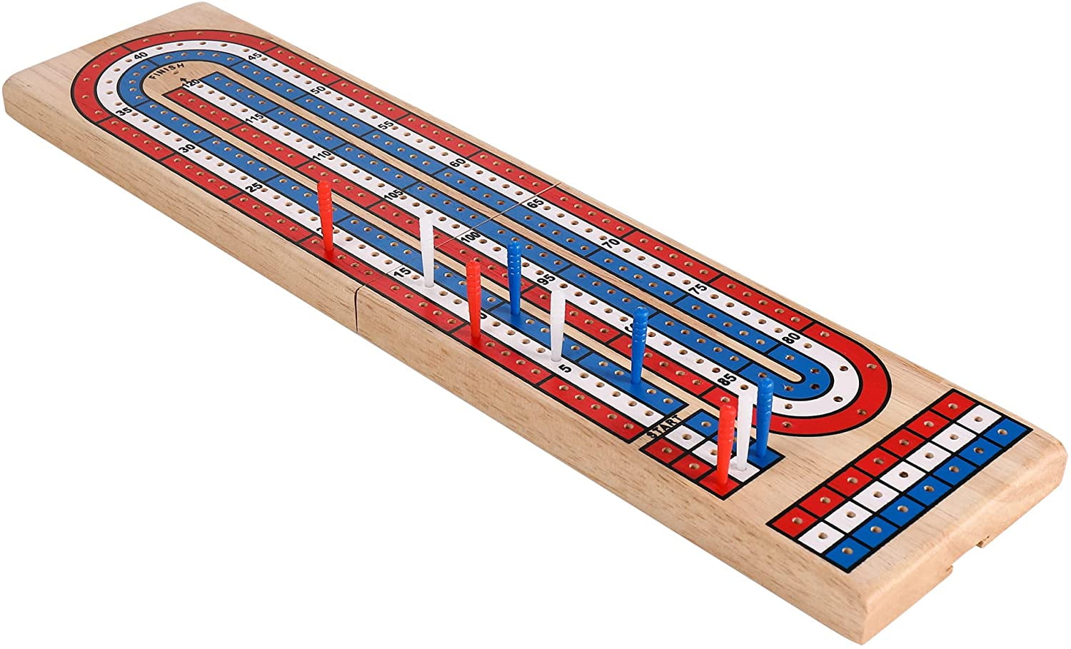 Vintage The Classic Collection Cribbage Wooden Board 3 Player Game for sale  online