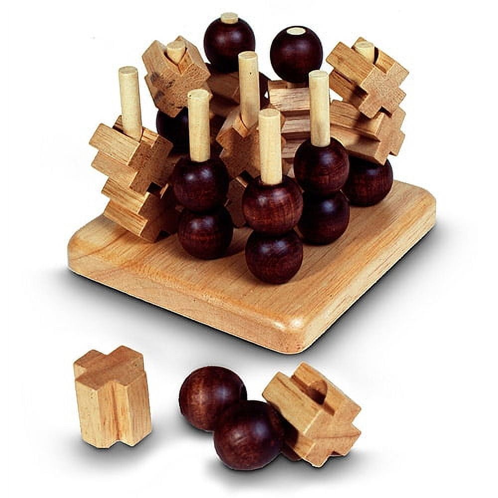 Sterling Games Wooden 3D Tic Tac Toe