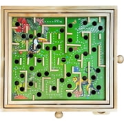 Sterling Games Wooden Labyrinth Jungle Theme Tilt Board Maze Game for Kids