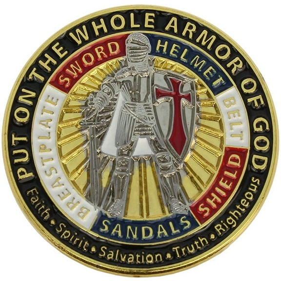 Sterling Gifts Armor of God Lapel Pin, Put on Armor of God.