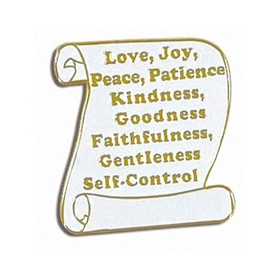 Sterling Gifts Biblicial Fruit of the Spirit Christian Pin Gold Christian Lapel Pin by