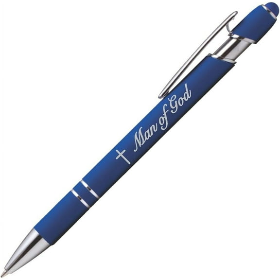 Sterling Gifts Navy Blue Man Of God Ballpoint Pens 12