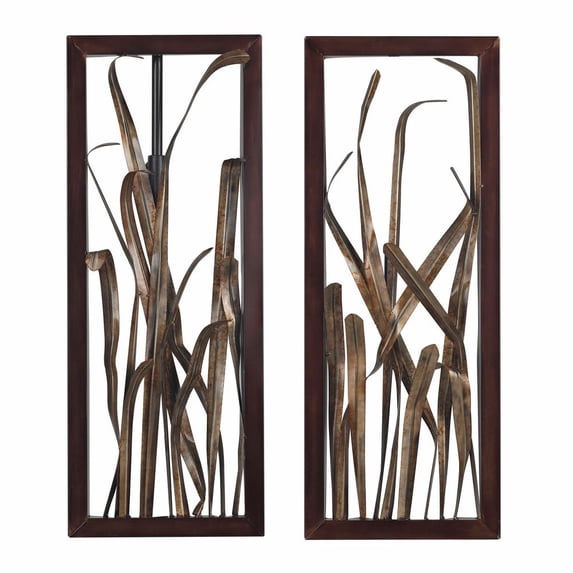 Sterling Industries Hayfield Grass 27x14 Wall Decor (Set of 2)